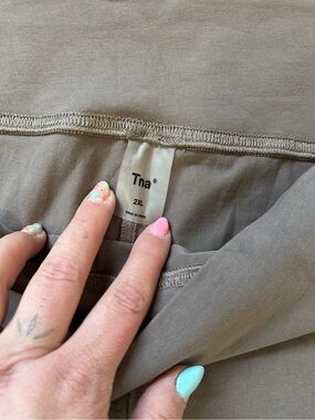 TNA Taupe High-Rise Bike Shorts